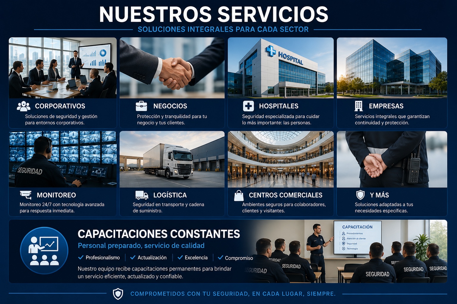 Nuestros servicios Aspip-Proinse Seguridad Privada